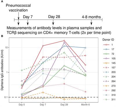 On the feasibility of using TCR sequencing to follow a vaccination response – lessons learned